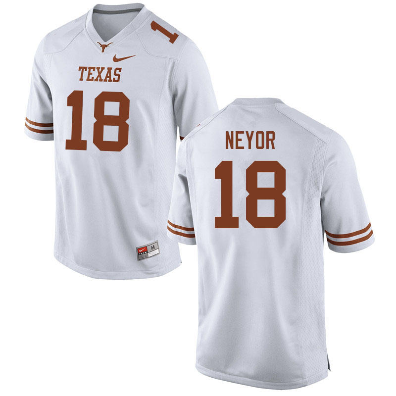 Men #18 Isaiah Neyor Texas Longhorns College Football Jerseys Sale-White